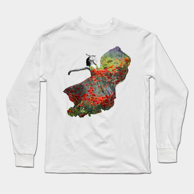 Dance in flowers Long Sleeve T-Shirt by K_314